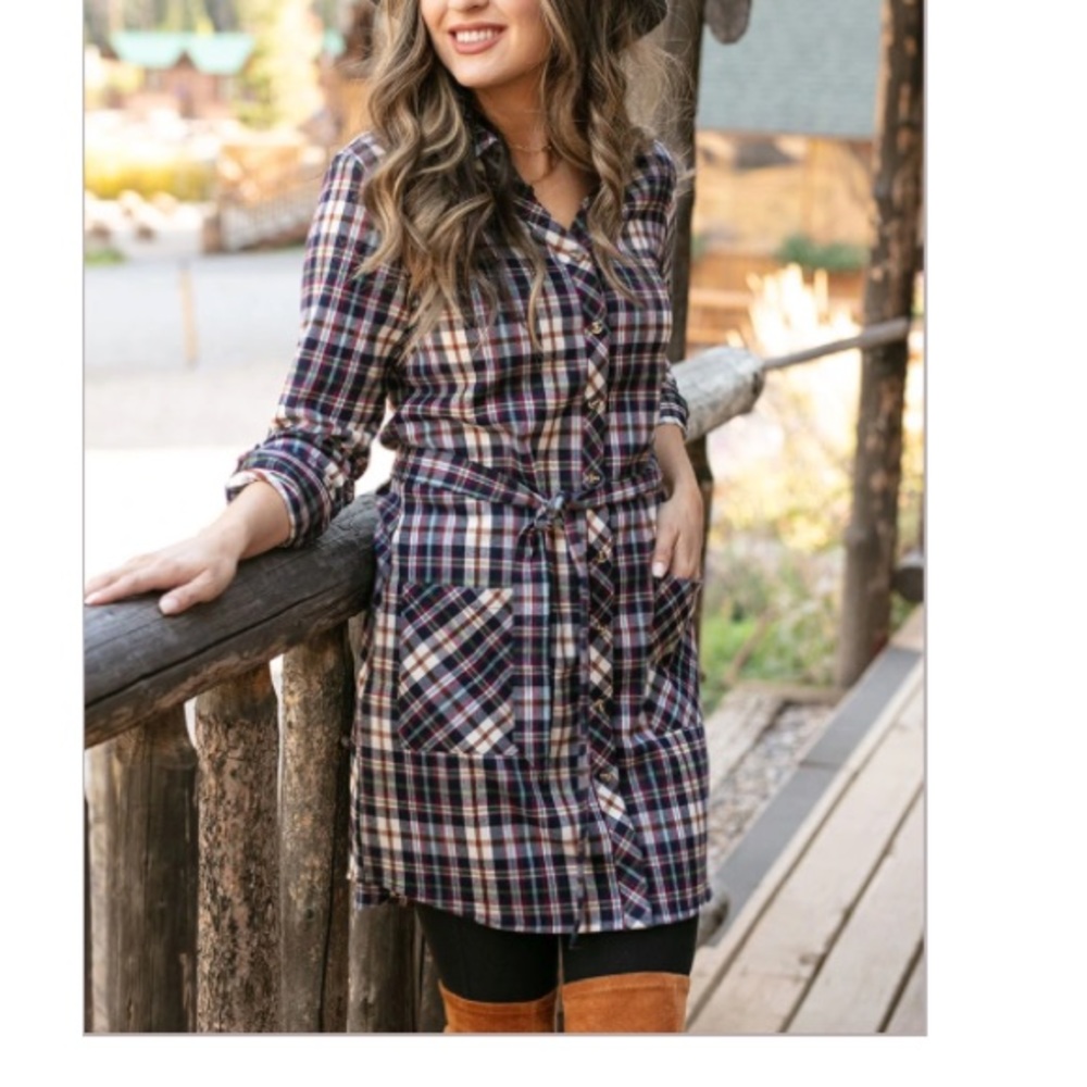 Grace and Lace ladies, size XL, stretch flex plaid flannel dressNew in package.